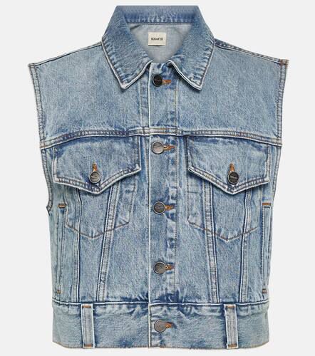 Khaite Lizzo cropped denim vest - Khaite - Modalova