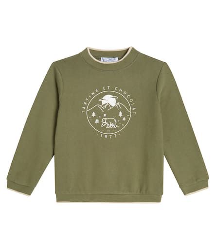 Printed cotton jersey sweatshirt - Tartine et Chocolat - Modalova