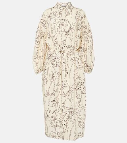 Printed cotton midi dress - Brunello Cucinelli - Modalova