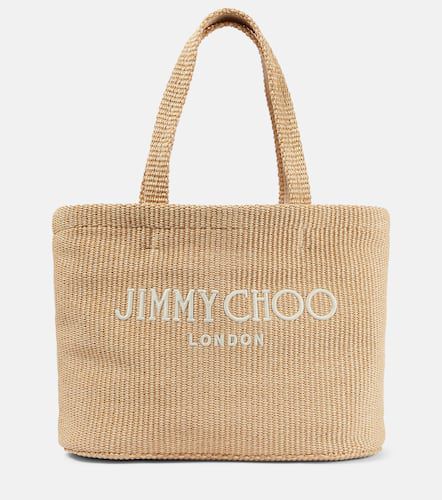 Beach logo raffia tote bag - Jimmy Choo - Modalova