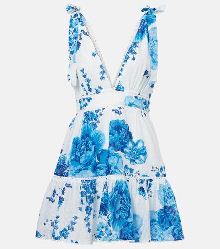 Vestido corto Cara de algodón floral - Poupette St Barth - Modalova