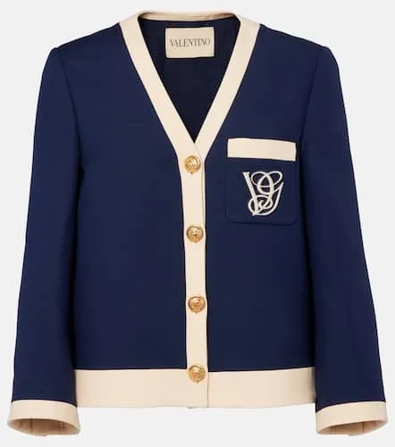 Embroidered wool and silk jacket - Valentino - Modalova