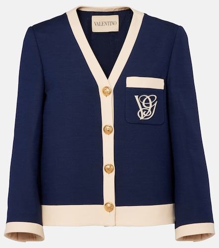 Embroidered wool and silk jacket - Valentino - Modalova