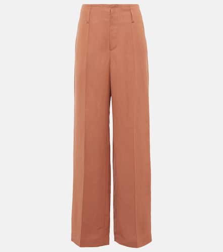 High-rise pleated wide-leg pants - Brunello Cucinelli - Modalova