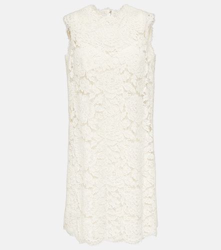Vestido corto de jacquard floral - Dolce&Gabbana - Modalova