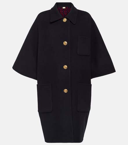 Cappotto reversibile in lana e seta - Gucci - Modalova