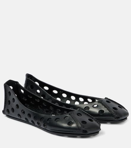 AlaÃ¯a Cutout leather ballet flats - Alaia - Modalova