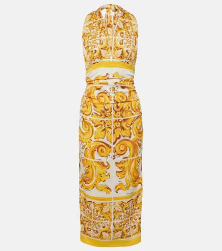 Midikleid aus einem Seidengemisch - Dolce&Gabbana - Modalova