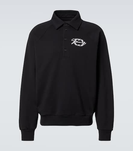 Logo cotton fleece polo sweater - Givenchy - Modalova