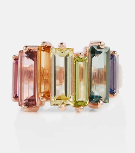 Kt rose gold ring with topazes - Suzanne Kalan - Modalova