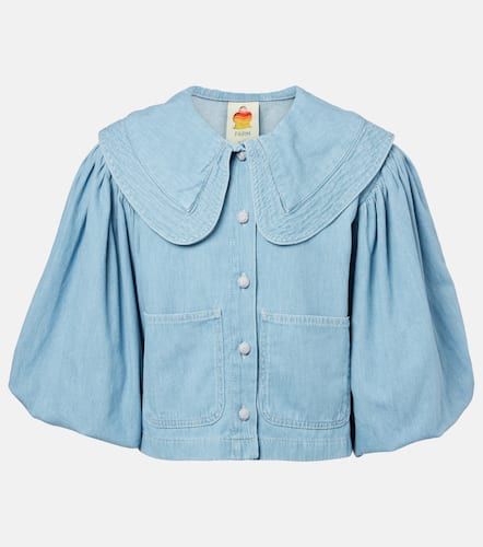 Farm Rio Puff-sleeve denim shirt - Farm Rio - Modalova