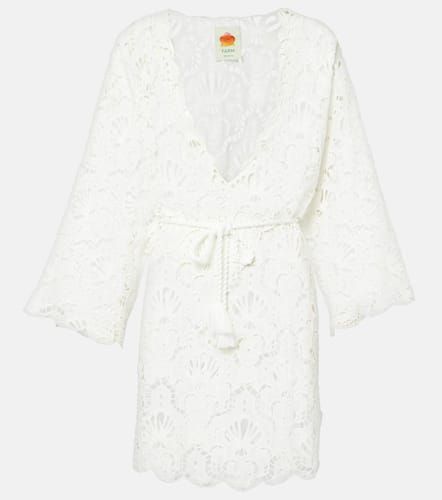 Seashell broderie anglaise cotton beach dress - Farm Rio - Modalova