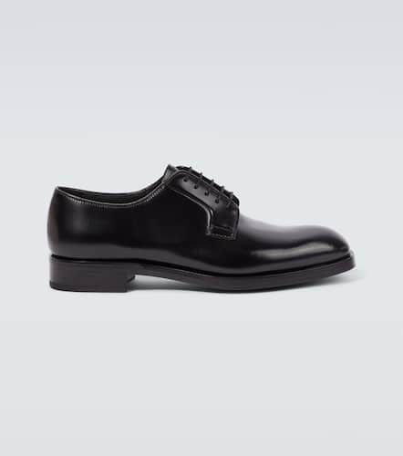 Prada Brushed leather Derby shoes - Prada - Modalova