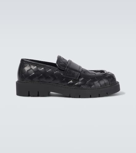 Haddock Intrecciato leather loafers - Bottega Veneta - Modalova