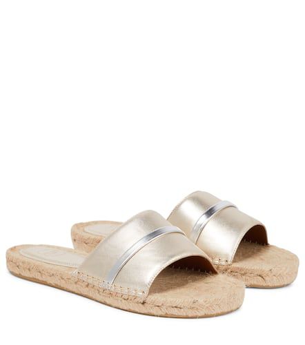 Espadrille-Pantoletten Sol aus Leder - Malone Souliers - Modalova