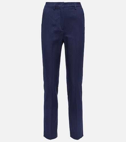 Etro High-rise cotton slim pants - Etro - Modalova