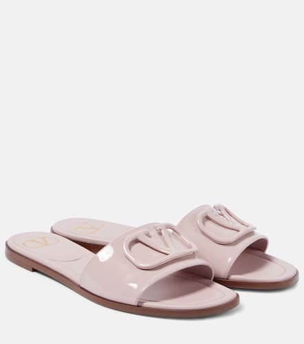 VLogo patent leather slides - Valentino Garavani - Modalova