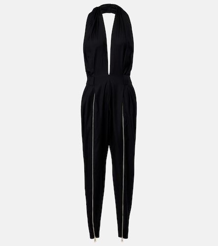 Halterneck virgin wool jumpsuit - Coperni - Modalova