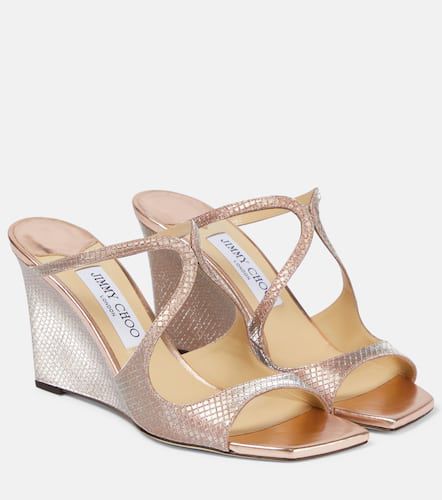 Sandali Anise 85 in pelle con zeppa - Jimmy Choo - Modalova