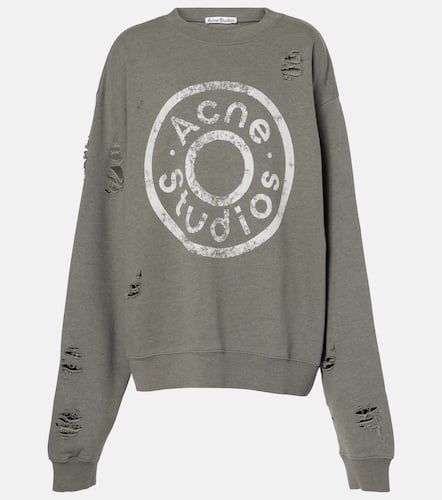 Felpa in misto cotone con logo - Acne Studios - Modalova