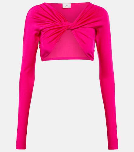 Top cropped incrociato in jersey - Coperni - Modalova