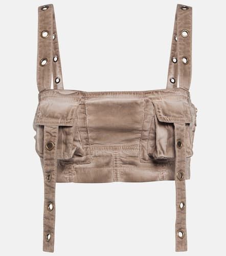 Blumarine Top raccourci en jean - Blumarine - Modalova