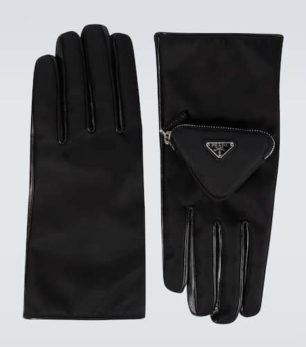 Handschuhe aus Nylon und Leder - Prada - Modalova