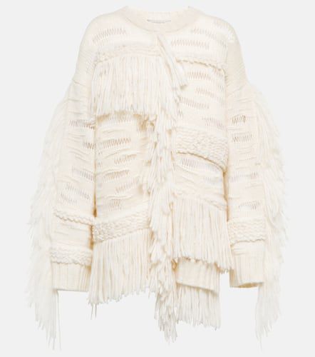 Fringed alpaca blend sweater - Stella McCartney - Modalova