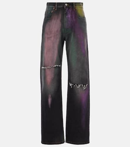 Distressed Wide-Leg Jeans - MM6 Maison Margiela - Modalova