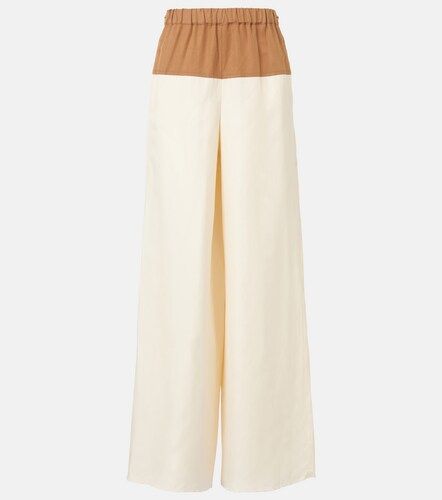 Pantalones anchos Gestro de lino y seda - Max Mara - Modalova