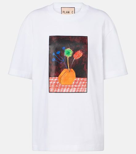 Camiseta de jersey de algodón estampada - Plan C - Modalova