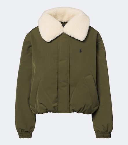 Teddy-trimmed technical down jacket - Polo Ralph Lauren - Modalova