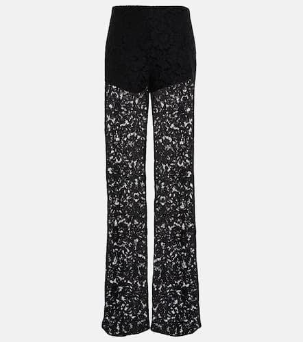 Wide-leg floral lace pants - Valentino - Modalova