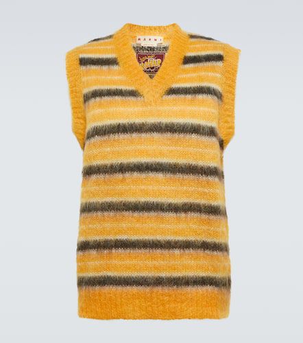 Striped mohair-blend sweater vest - Marni - Modalova
