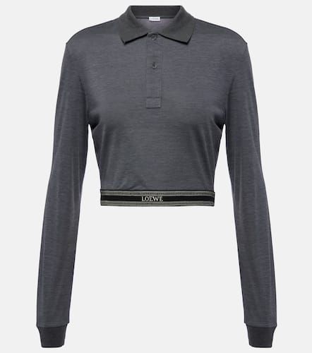 Cropped-Polopullover aus Baumwolle - Loewe - Modalova