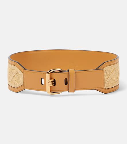 Etro Leather-trimmed canvas belt - Etro - Modalova