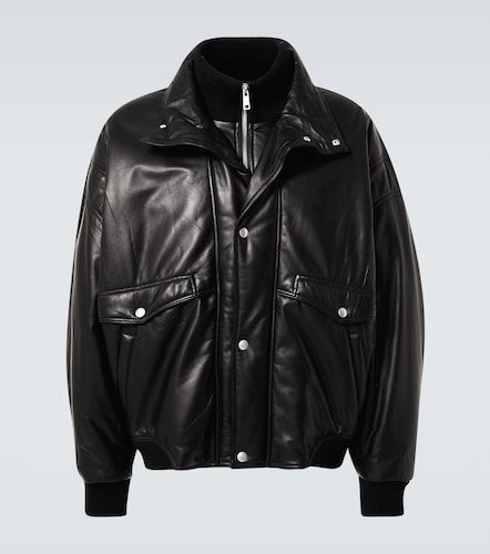 Prada Leather bomber jacket - Prada - Modalova