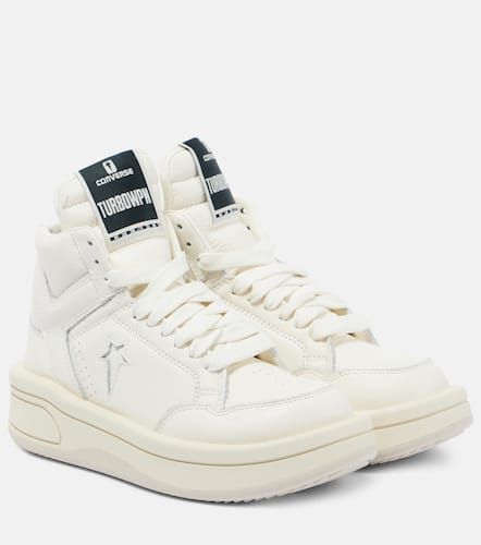 X Converse Turbowpn leather high-top sneakers - Rick Owens - Modalova