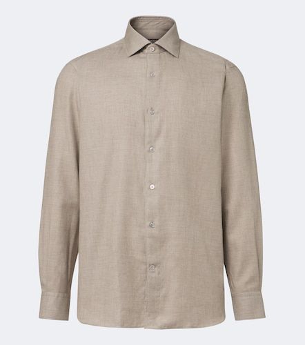 Zegna Camicia in cotone e cashmere - Zegna - Modalova