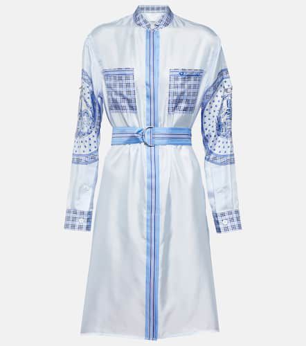 Bedrucktes Hemdblusenkleid aus Seide - Burberry - Modalova