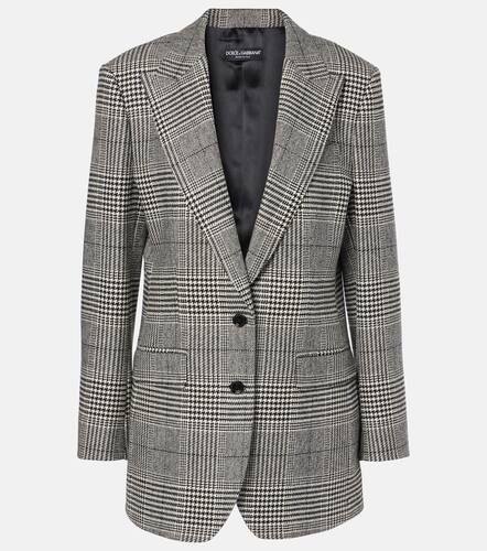 Blazer de lana y cachemir a cuadros Príncipe de Gales - Dolce&Gabbana - Modalova