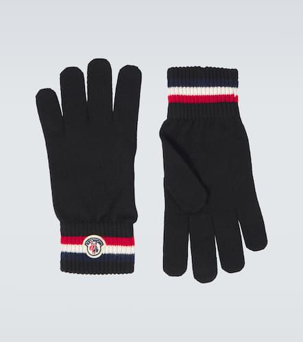 Moncler Guantes de lana con logo - Moncler - Modalova