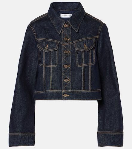 Chaqueta cropped de denim - Victoria Beckham - Modalova