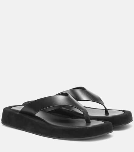 Ginza leather and suede sandals - The Row - Modalova