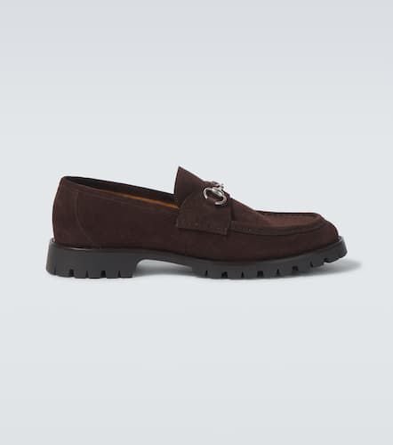 Gucci Horsebit suede loafers - Gucci - Modalova