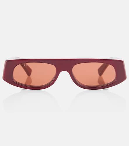 Gafas de sol rectagulares con logo - Gucci - Modalova