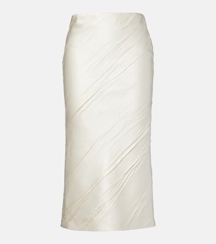 Ruta pleated satin pencil skirt - Sportmax - Modalova