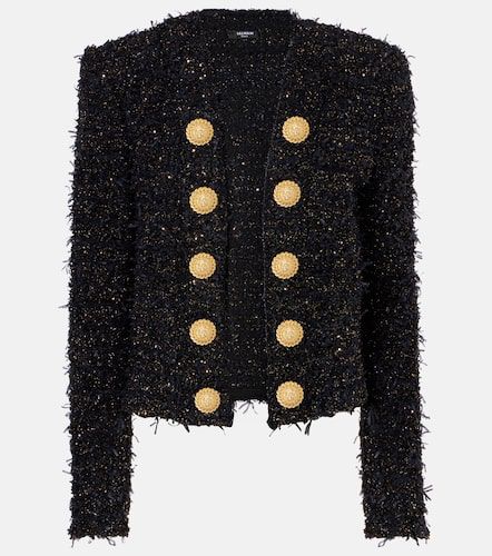 Balmain Jacke aus Lamé-Tweed - Balmain - Modalova