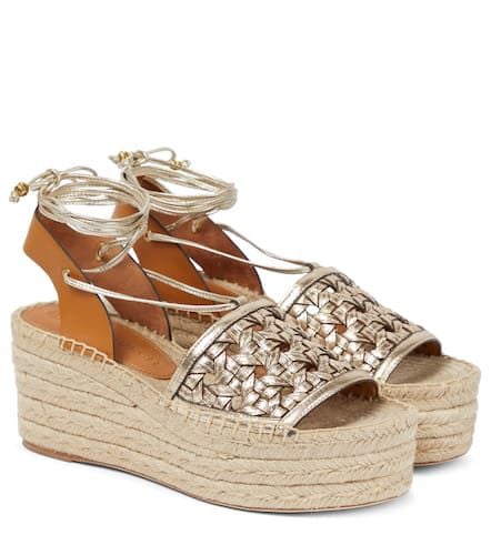 Espadrillas in pelle con platform - Tory Burch - Modalova