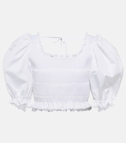 Cropped-Top aus Baumwollpopeline - Miu Miu - Modalova